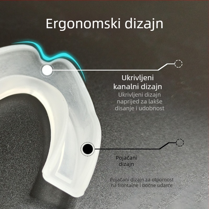 Protektor za zube za taekwondo i borilačke vještine, termički oblikovan, lagana težina 0,02, pogodno za odrasle i djecu