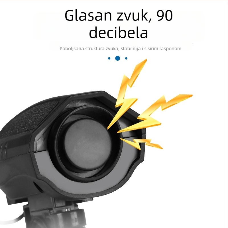 Električni zvonac i sirena za bicikl – Hissuke, unisex, dječji model, mogućnost prilagodbe