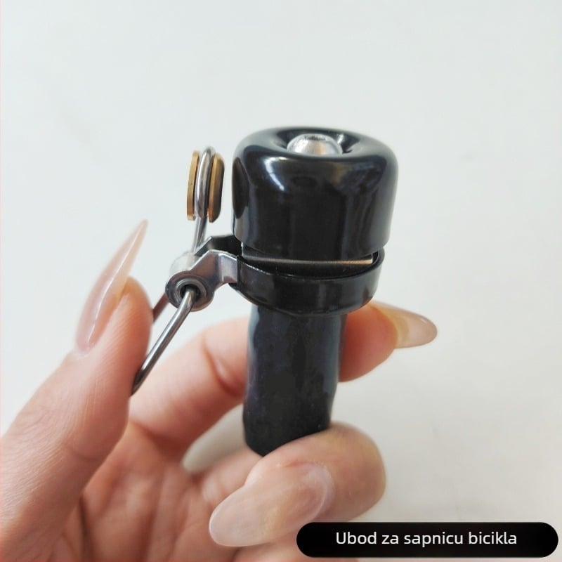 Zvučnik za upravljač bicikla - retro bakreni zvon, izuzetno glasni upozoravajući zvon za cestovni bicikl, model 5856; materijali: bakar, aluminijska legura, plastika; težina: 57 g