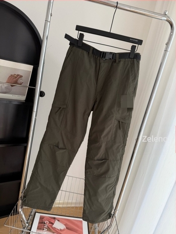 Outdoor hlače s flis podstavom, unisex, ravni kroj, visok pojas, zimske