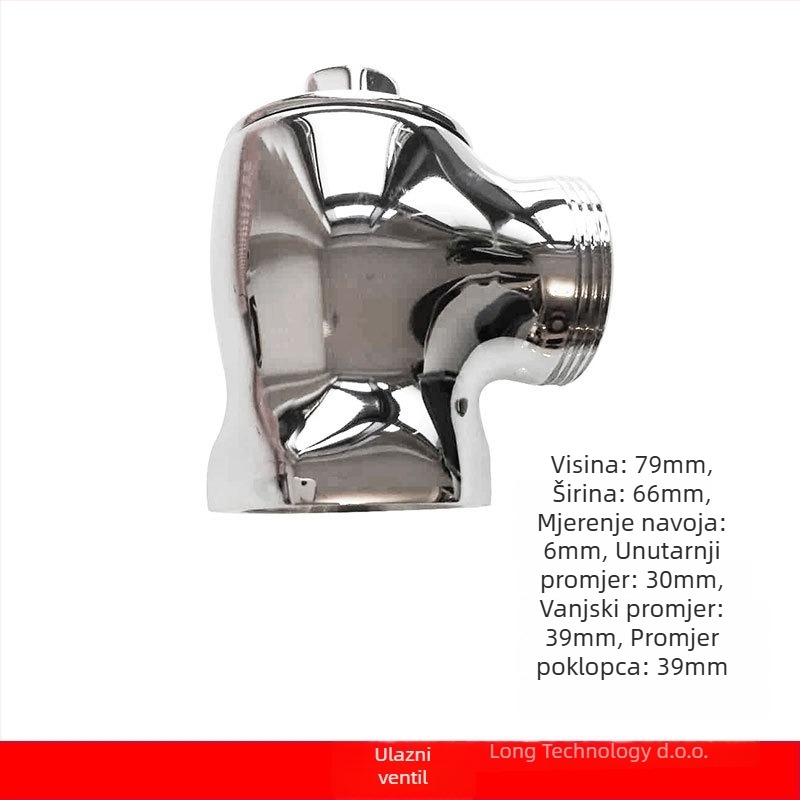 Jadro ventila za ispiranje toaleta za American Standard - ručno upravljan potisni vijak, model 9852, metal