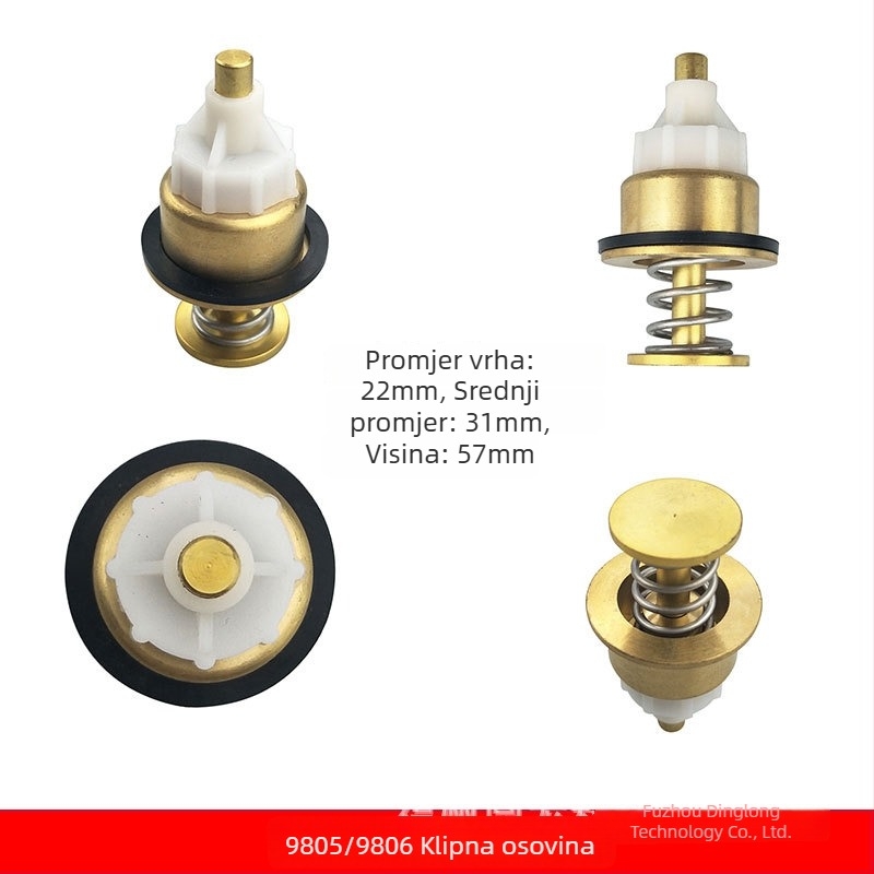 Jadro ventila za ispiranje toaleta za American Standard - ručno upravljan potisni vijak, model 9852, metal