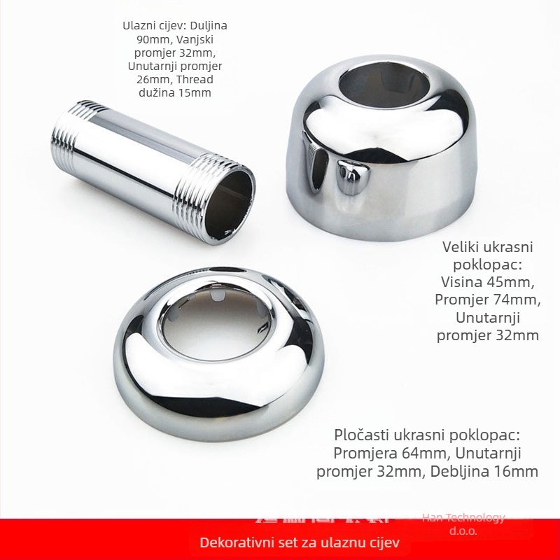 Jadro ventila za ispiranje toaleta za American Standard - ručno upravljan potisni vijak, model 9852, metal