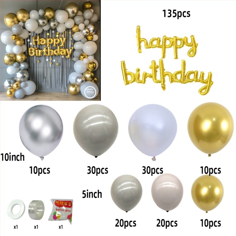 Lateksna balon arka za pozadinu rođendana i vjenčanja