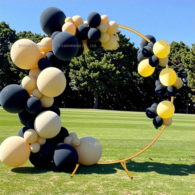 Metalni luk za događanja – kružni luk s jednim stupom i prstenom za balone, za vanjske svatove i zabave