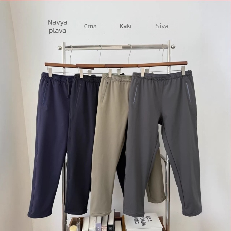 BH6885 muške zimske casual hlače s soft-shell materijalom, otporne na vjetar, opuštenog kroja