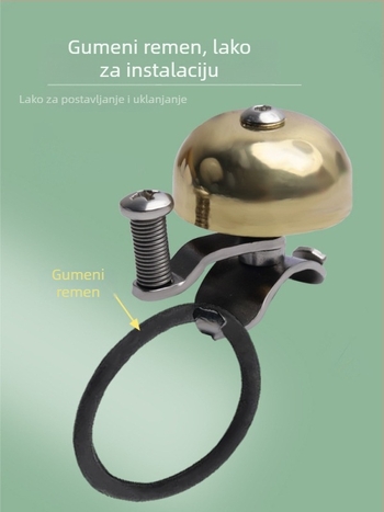 Zvučnik za bicikl MOTSUV — bakreni, Road Bike Vintage Bell, Road Bike Retro Bell, nije uvezen