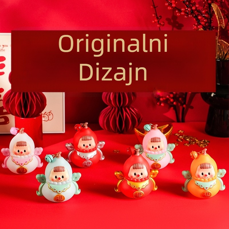 Ručni lampion, oblik tikve, svjetleći, crtani stil, marka Shu Tingxiang, proizvedeno injekcijskim oblikovanjem