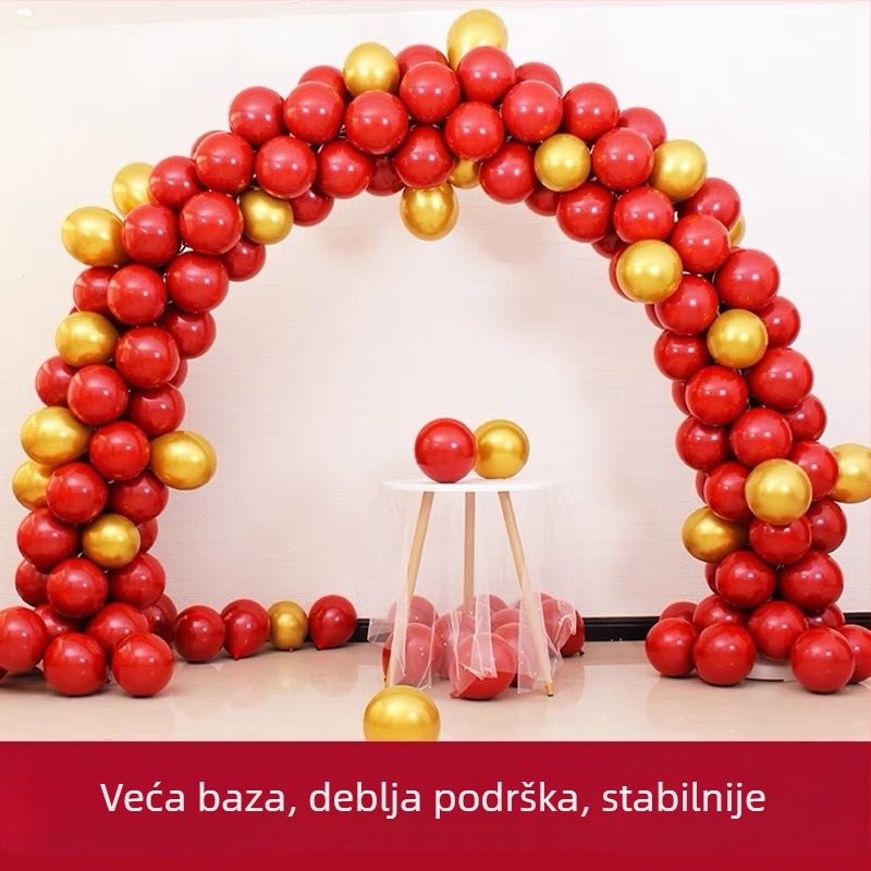 Vjenčani vanjski balonski luk u dugini boji, dekoracija (Plastika; Pakiranje: karton; Marka: Jing Lu; Namijenjeno za vjenčanje; Bez prilagodbe)