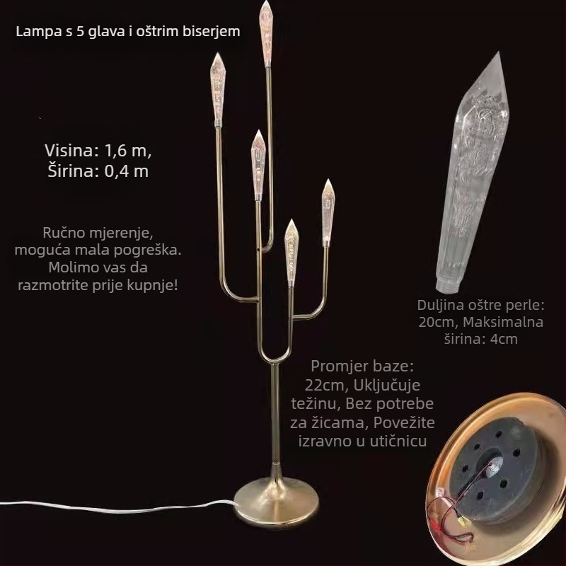 Akrilna stropna lampica s nizom za svadbenu dekoraciju, 220V, model: Ceiling String Lamp