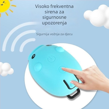 Dječje prednje svjetlo za bicikl sa zvoncem i stražnjom lampom za noćnu vožnju
