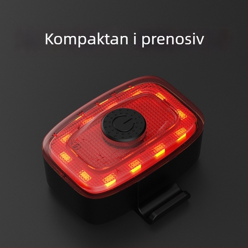 Prednje i stražnje svjetlo za bicikl s USB punjenjem, za noćnu vožnju cestovnim i planinskim biciklima, svjetlo upozorenja