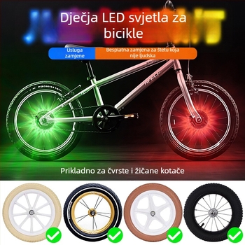 Dječji balansni bicikl s hub svjetlom, USB napajanjem i pametnim senzornom (Marka: Druga; Uvoz: Ne; Privatne marke: Ne; Prilagodba: Ne)