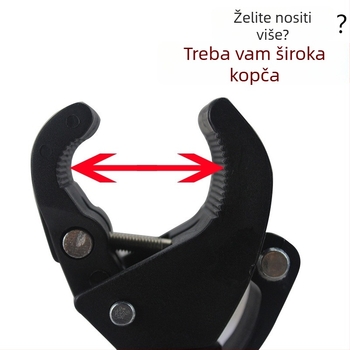 Držač svjetla za MTB s 360° rotacijom – uložak za svjetlo i fiksni nosač, KUTU