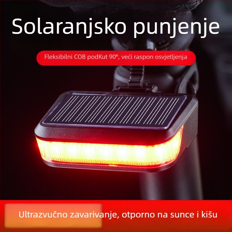 Assaulter stražnja svjetiljka za bicikl, Model 1120, solarno napajanje, noćno vožnja upozoravajuće svjetlo za MTB i cestovne bicikle