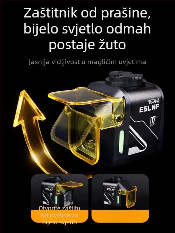 Prednje svjetlo za bicikl s visokom svjetlinom, dugim vijekom baterije, USB-C punjenje, montaža s brzom otpuštanjem, za noćnu vožnju po planinskim i cestovnim biciklima