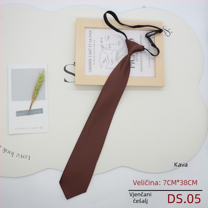Unisex kravata Jacquard, monokromatska polyester vlakna, cvijet za ovratnik