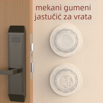 Silikonska podloška za zaštitu ručke vrata od sudara, bez ostataka ljepila, sfernog oblika, Tip A, paket 100 komada