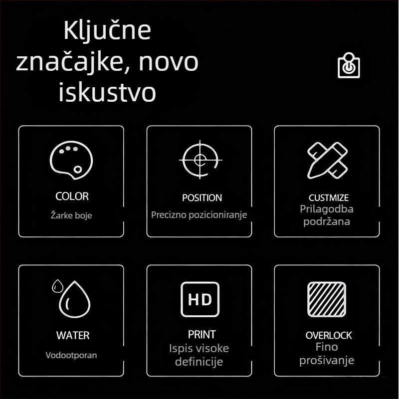 Kreativna tekst serija – protuklizna ekstra velika podloga za miš s podrškom za zglob za ured