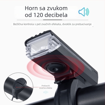Biciklistička prednja svjetiljka USB punjiva, vodootporna LR-EOS230