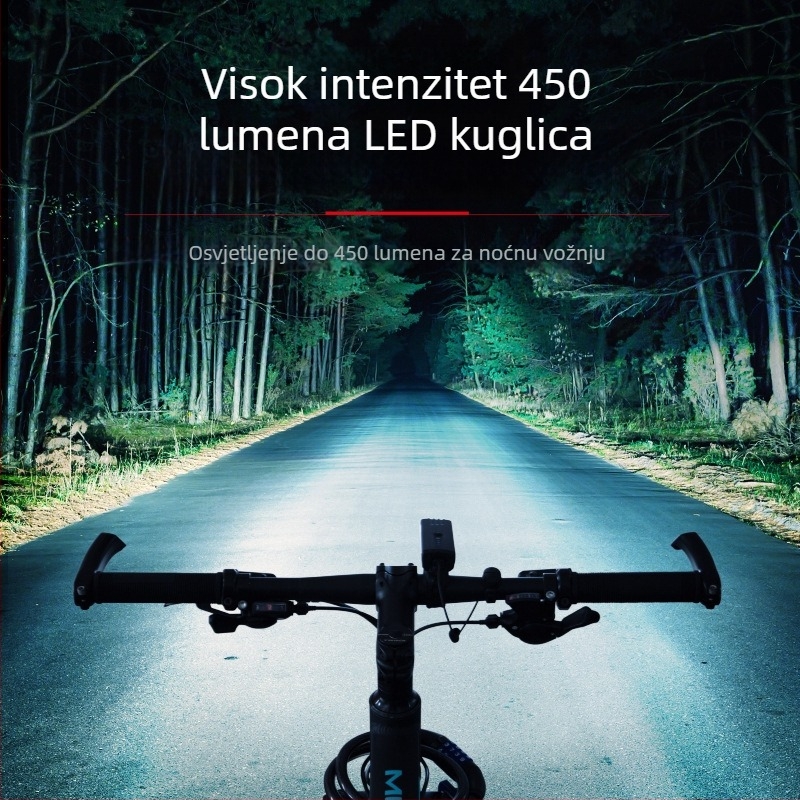 Biciklistička prednja svjetiljka USB punjiva, vodootporna LR-EOS230