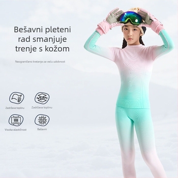 Dječji skijaški kombinezon s brzim sušenjem, jedinstveni elastični bod, poliester, unisex, za zimu, proljeće i jesen