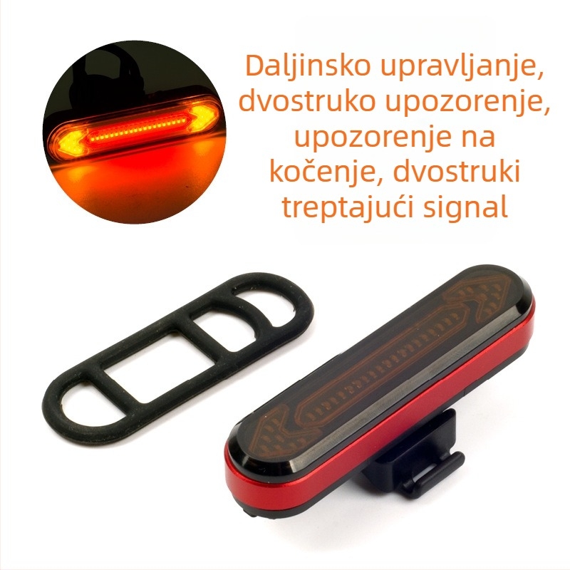 MACHFALLY stražnja LED svjetiljka za bicikl s bežičnim daljinskim upravljačem, USB punjiva, za planinske bicikle