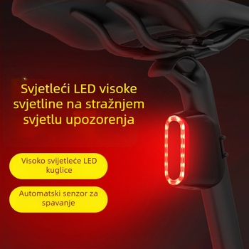 Stražnja svjetiljka za planinski bicikl s USB punjenjem — pametna LED svjetiljka, Omni marka, licencirana privatna oznaka, prilagodba obrade