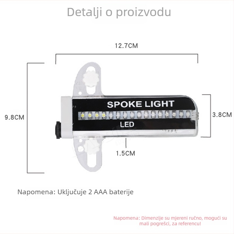 32-LED svjetlo za bicikl, Dvostrano, Model A07