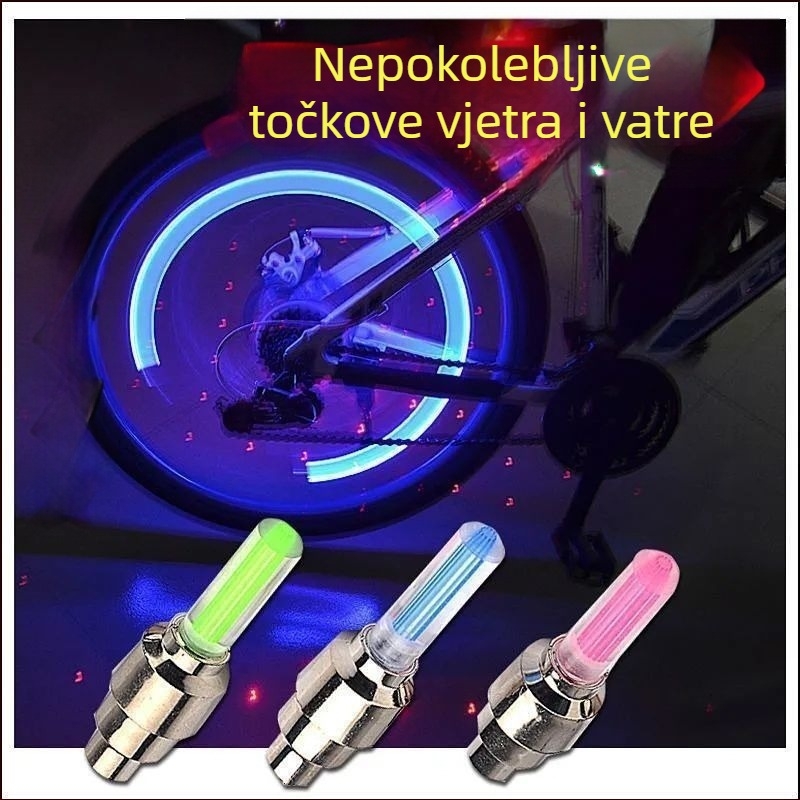LED svjetla za poklopac felge bicikla — šarene treperave svjetla za noćnu vožnju i svjetla na ventile; Marka: Sports and Outdoor; Bez prilagodbi; Uvoz: Ne; Glavno tržište: Drugo; Bez licenciranih privatnih marki