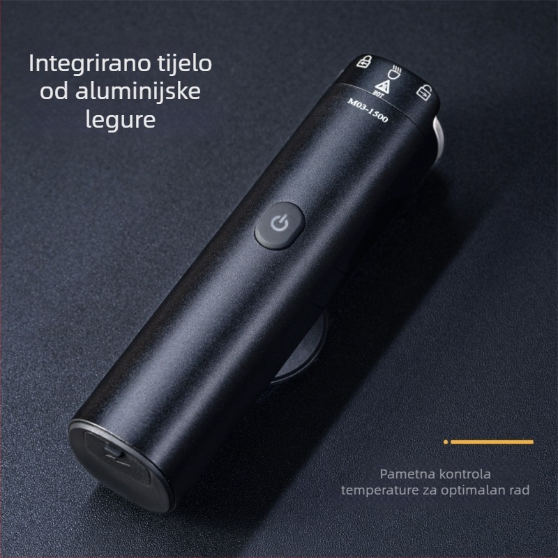 Leadbike prednje svjetlo za bicikl, aluminijska legura, 1500 lumena, rotirajuća leća, invertibilan nosač