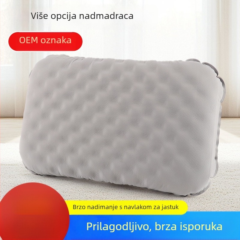 Nafukana putna jastučnica - jastučić za vrat u oblika luka, debljina 120 mm, težina 180 g, model 169
