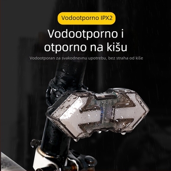Daljinski upravljano stražnje svjetlo za bicikl, USB punjivo, za planinske bicikle, sigurnosno upozoravajuće osvjetljenje