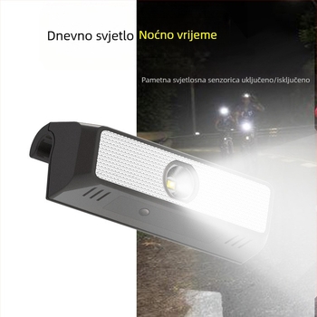 Prednja svjetiljka za bicikl, solarno napajanje, vodootporna, kompatibilna s cestovnim, planinskim i dijeljenim biciklima; marka MOGUBRO; obradba po narudžbi; uvoz nije; licencirana privatna oznaka
