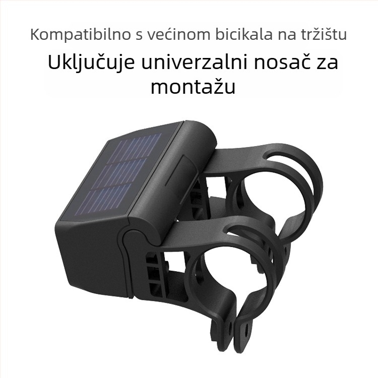 Prednja svjetiljka za bicikl, solarno napajanje, vodootporna, kompatibilna s cestovnim, planinskim i dijeljenim biciklima; marka MOGUBRO; obradba po narudžbi; uvoz nije; licencirana privatna oznaka