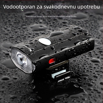 WEST BIKING svjetlo za kacigu i bicikl – prednje i stražnje upozoravajuće svjetlo, USB napajanje, bočno svjetlo za noćnu vožnju po planinama (vrijeme punjenja 3,5 sati)