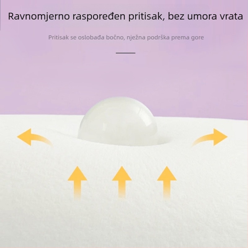 Prijenosna U-oblik jastučnica za vrat od memory pjene s odvojivim dizajnom i Ice Silk tkaninom, idealna za putovanja i let.