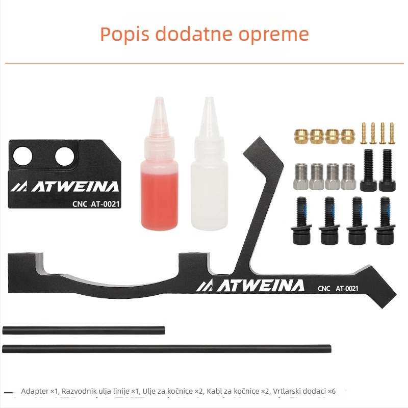 Atweina At-0021 CNC nosač konverzije kočnica za bicikl, 1 na 2, mehanički sustav kočenja