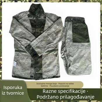 Kamuflažni radni set za trening, prozračan, otporan na habanje i prljavštinu, vanjska trening odjeća, unisex