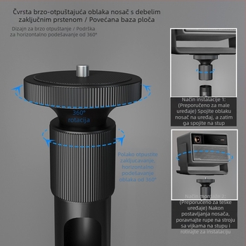 Cine PB17 stalak za projektor s dizanjem, podni stalak s noćnim ormarićem, kompatibilan s XGIMI RS10/RS20 i NUT N1S