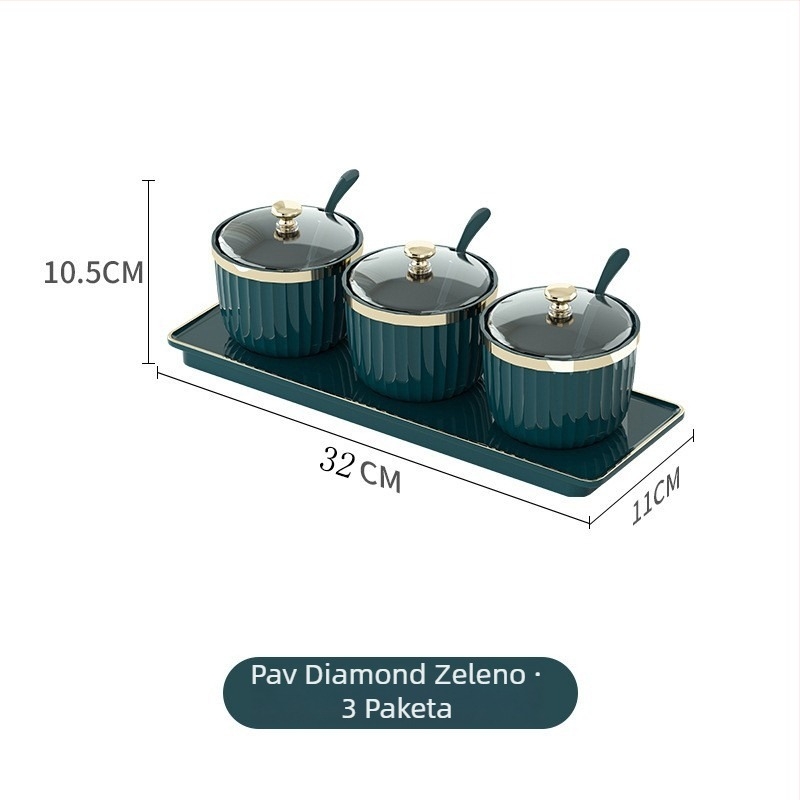 Set posuda za začine s čvrsto zatvorenim plastičnim posudama; plastični materijal; moguć tisak logotipa; prilagodba; vrhunska kvaliteta