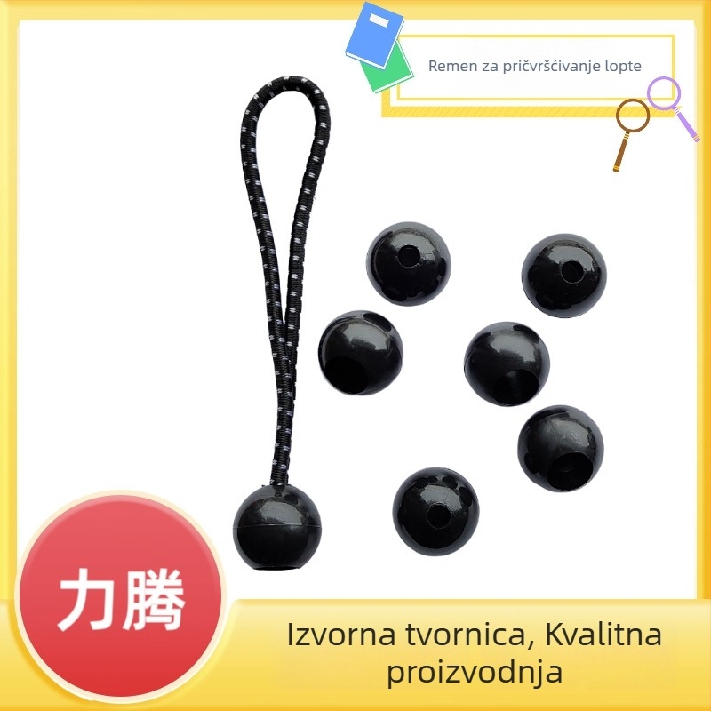 Liteng plastična kuglična elastična užad – višenamjenska vrpca za prtljagu, vezivanje zavjesa i uporaba u automobilu. Marka: Liteng; Podrijetlo: Jade; Materijal: Plastika; Uvoz: Ne