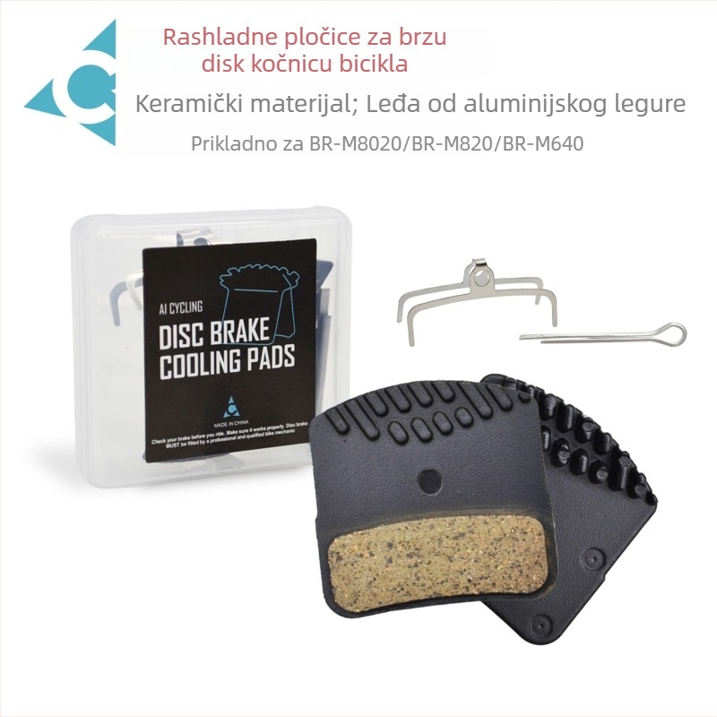 BP018F Hidraulijske kočne pločice za planinski bicikl – polumetalne keramičke, model BP018F, kompatibilno sa Simanu M640/M820