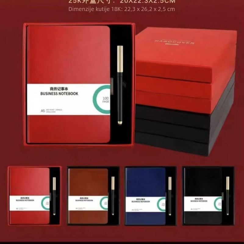 Bilježnica - Brend Jbchuanq / Golden Legend; Kožna korica od umjetne kože; Vezanje: žično ljepilo; Dowling papir; 120 stranica (80 g)