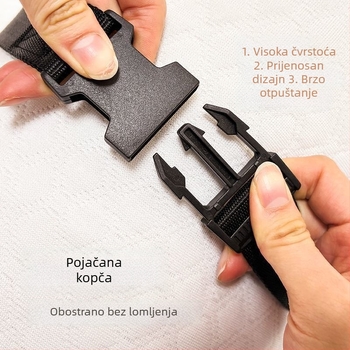 Pojas za vezivanje za prtljagu i joga podloge — podesiva kopča, višefunkcionalan, gradski minimalistički stil, proljeće 2025