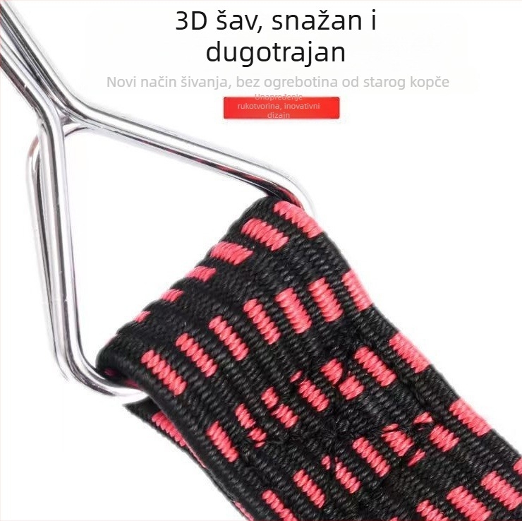 Elastična traka za prtljagu za bicikle, motocikle i električna vozila s podesivim kukama; duljina po narudžbi; materijal: uvoz latex; nosivost: 50