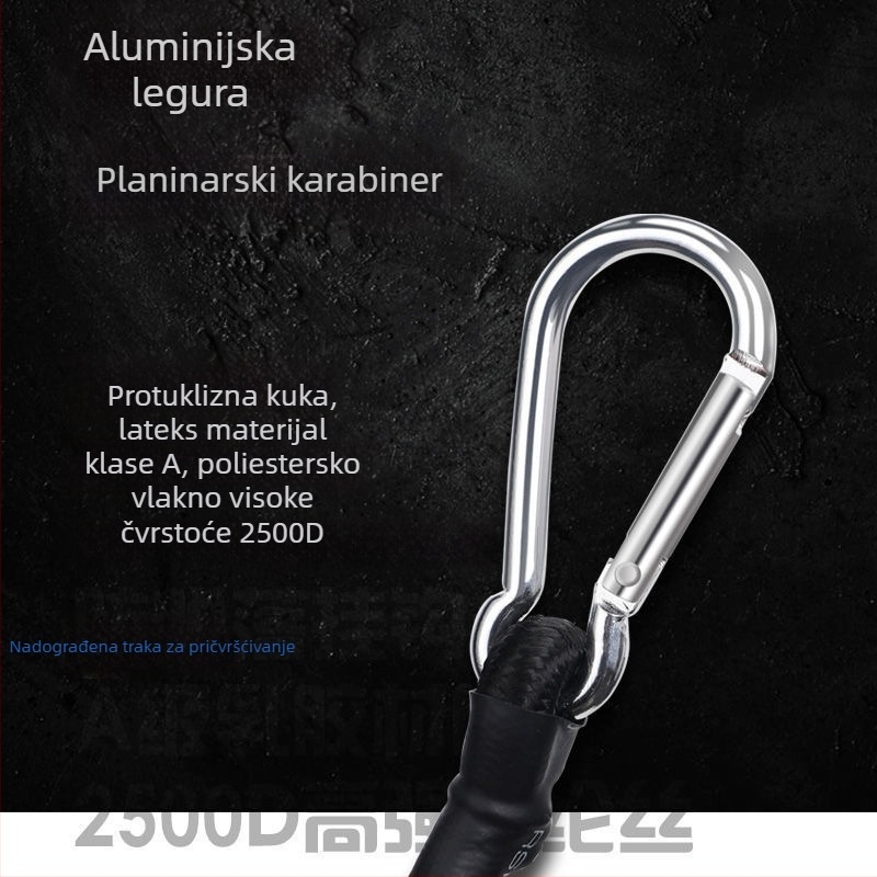 Višenamjenska elastična traka s jezgrom od goveđeg tetiva za električne motocikle, fiksiranje prtljage i tereta