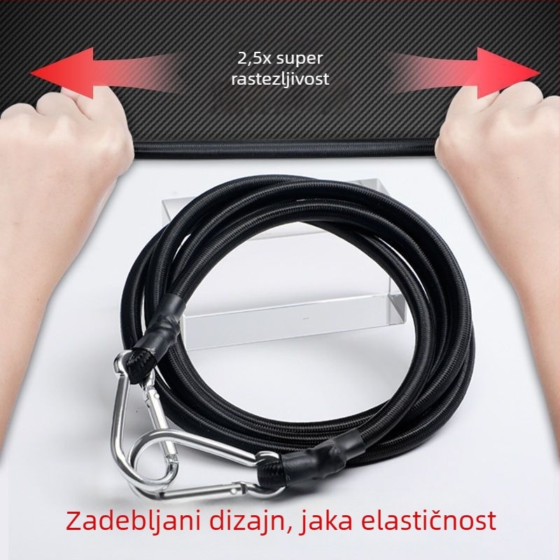 Višenamjenska elastična traka s jezgrom od goveđeg tetiva za električne motocikle, fiksiranje prtljage i tereta