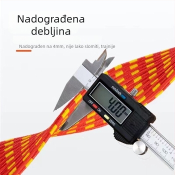 Dvoslojni pojačani elastični remen za motocikle i električne skutere – visoka elastičnost za učvršćivanje tereta, nosivost 50 kg, jezgro od vlakna C-wheel i latex svila