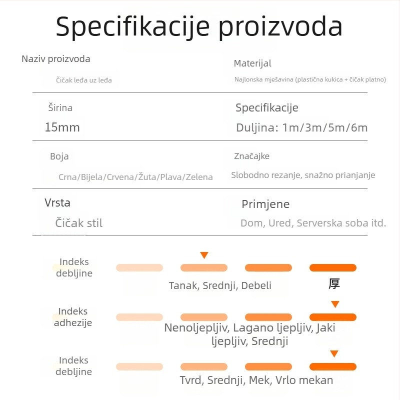 Set za organizaciju kablova s Velcro trakom za podatkovne i punjačke kablove, uvijanje i pričvršćivanje kablova računala